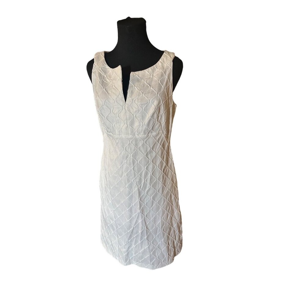 Donna Ricco New York white honeycomb size 8 dress
